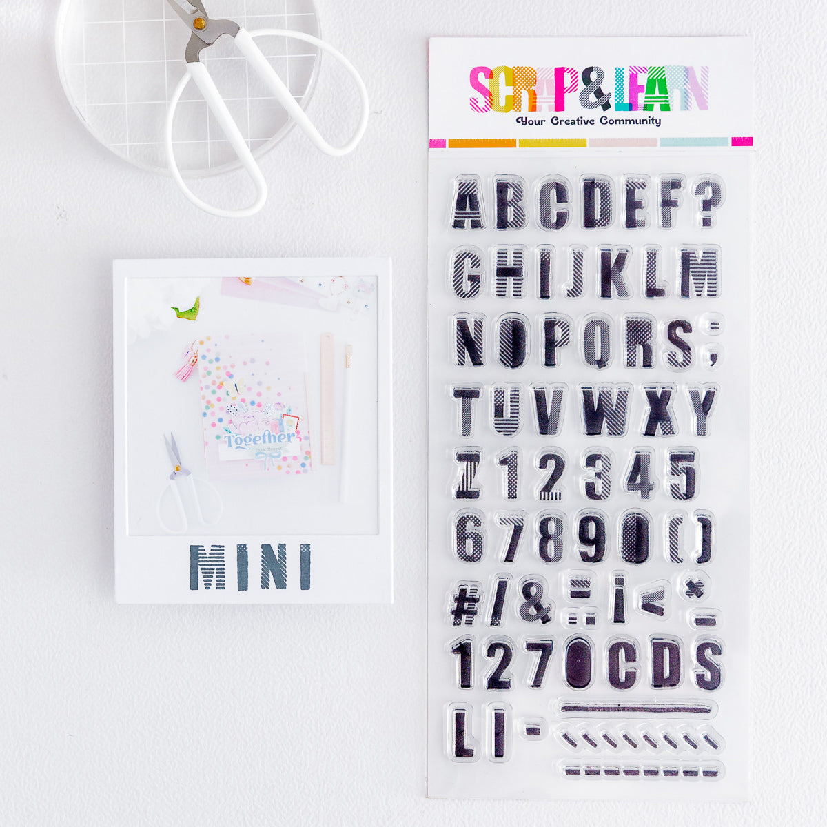 Scrap & Learn Alpha Stamp Set