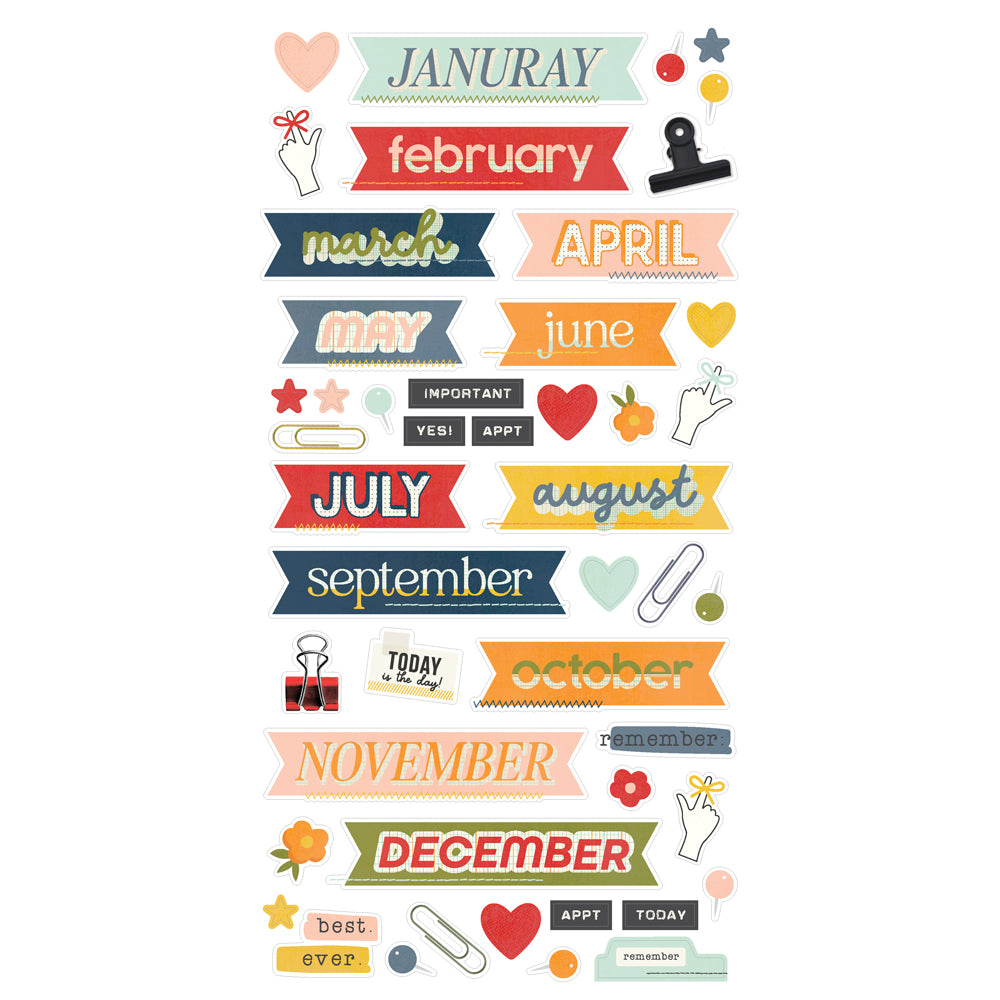 Simple Stories Life In Photos 12 Month Memory Calendar