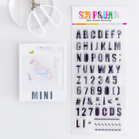 Scrap & Learn Alpha Stamp Set