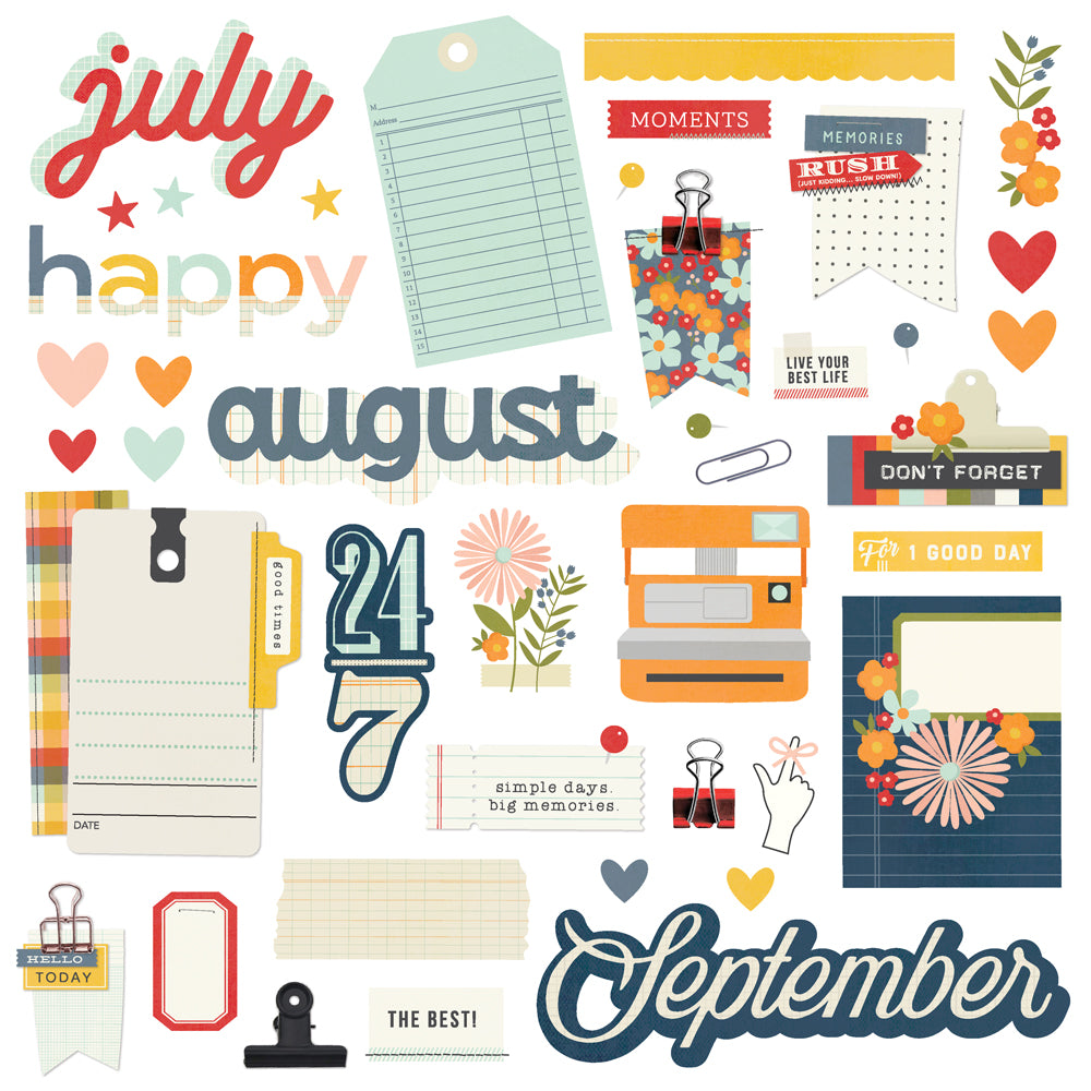 Simple Stories Life In Photos 12 Month Memory Calendar