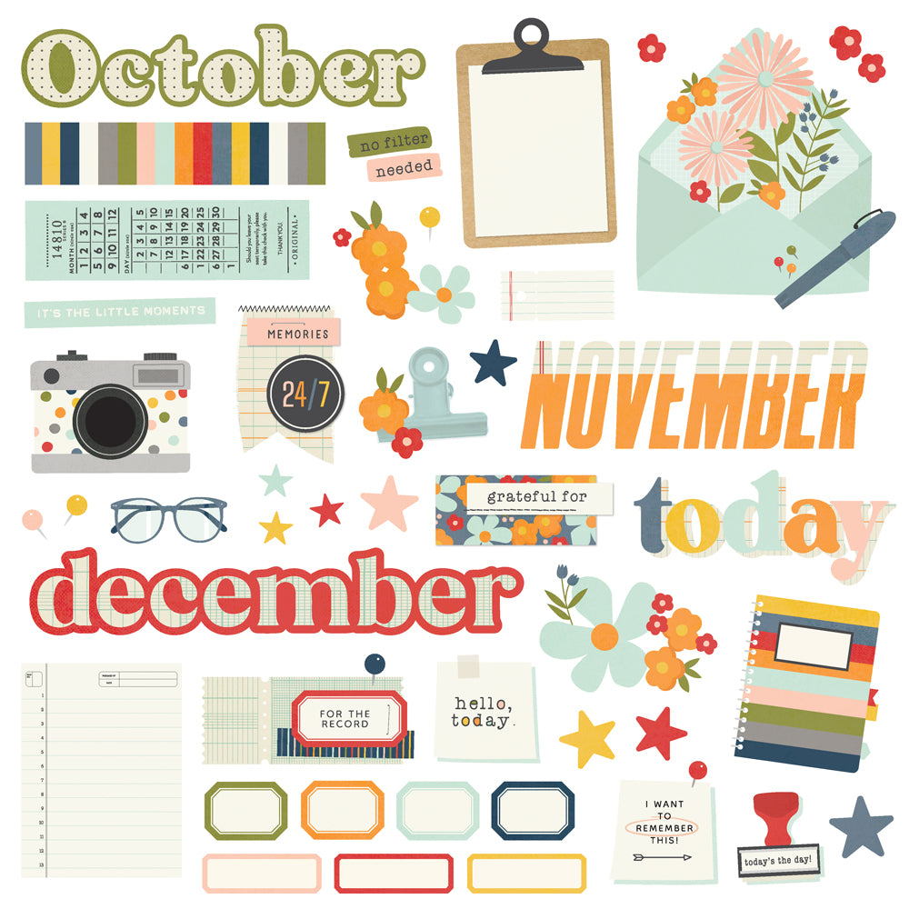 Simple Stories Life In Photos 12 Month Memory Calendar